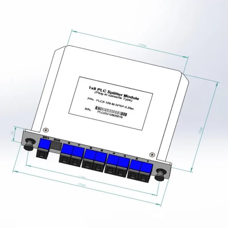1 * 4 1 * 8 plc plug-in kaset parçalanması
