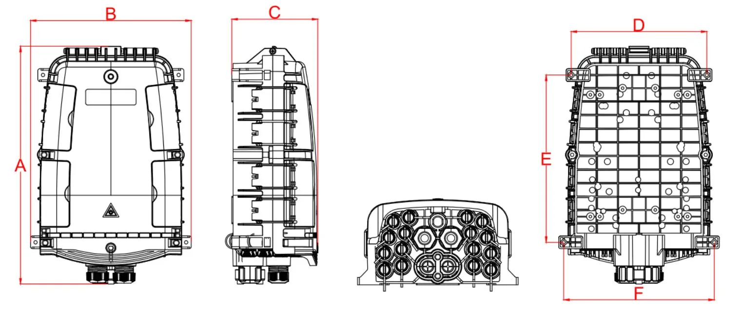 Pre-connectorized Fiber Optic Cable Distribution Box GFS-16QX